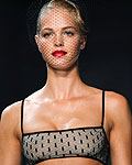 A model presents a creation from Jason Wu Spring-Summer 2013 collection during New York Fashion Week