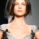 Model wears a creation by Naeem Khan at New York Fashion Week