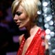 Jenna Jameson is seen backstage before the Nicholai Spring 2008 collection during New York Fashion Week