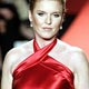 Sarah Ferguson, Duchess of York, models a dress by Ralph Lauren as she walks the runway in the Red Dress Collection 2005 Show at New York's Fashion Week.