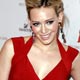 Actress Hilary Duff arrives for the Heart `s Truth Red Dress collection show at New York Fashion Week