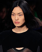 A model presents a creation by French designer Isabel Marant as part of her Fall-Winter 2013-2014 women's ready-to-wear fashion show during Paris fashion week