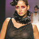 Model presents Spring-Summer creation of Portuguese designer Fatima Lopes