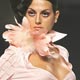 Model presents Spring-Summer creation of Portuguese designer Fatima Lopes