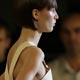 A model presents a creation by Iselin Engan of Norway during the Nordic Look Women`s Collection show at Riga Fashion Week