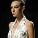 A model presents a creation from the Rosa Clara collection at the Barcelona Bridal Week fashion show