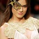 A model presents a creation from Victor Dzenk's 2006 spring/summer collection during Fashion Rio Show in Rio de Janeiro.