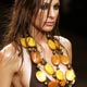 A model wears a creation from TNG's 2006 spring/summer collection during Fashion Rio Show in Rio de Janeiro.