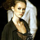 A model wears a creation as part of Maria Bonita's 2005 Autumn/Winter collection at Rio Fashion week in Rio de Janeiro.