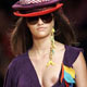 Model presents a creation from the 2006 spring/summer collection of Animale at Fashion Rio Show in Rio de Janeiro.