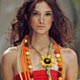 A model wears a creation from Lucy in the sky's 2006 spring summer collection during Fashion Rio Show in Rio de Janeiro.