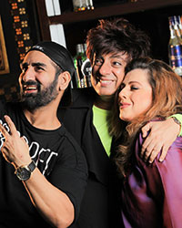 Sachin, Fashion Designer Rohit Verma and Delnaaz Irani