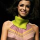 A model displays a creation by Italian designer Ferrera during a Rome Fashion Week Haute Couture Spring/Summer 2009 show