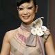 A model displays a creation by Italian designer Ferrera during a Rome Fashion Week Haute Couture Spring/Summer 2009 show