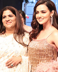 Fashion designer Shakuntala Shetty and Sana Khan