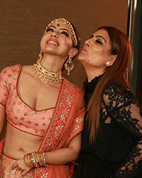 Sana Khan and Fashion Designer Reynu Tandon