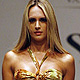 A model presents a creation from the Spring/ Summer 2012 collection during Santander fashion week in Bucaramanga