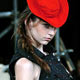 A model wears a creation as part of Ellus' Spring/Summer 2006 collection during the Sao Paulo Fashion Week in Sao Paulo.