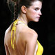 A model wears a creation from Vide Bula's Spring/Summer 2006 collection during Sao Paulo Fashion Week.