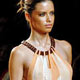 A model wears a creation as part from Cori's Spring/Summer 2006 collection during Sao Paulo Fashion Week.