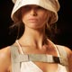 A model wears a creation from Osklen`s 2008 spring/summer collection during Sao Paulo Fashion Show