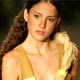 A model wears a creation from Jefferson Kulig 2008 spring/summer collection during Sao Paulo Fashion Week