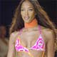 British super model Naomi Campbell wears a creation as part of Rosa Cha`s 2005 Spring/Summer collection show