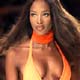 British super model Naomi Campbell wears a creation as part of Rosa Cha`s 2005 Spring/Summer collection 