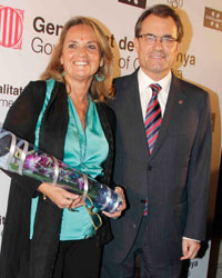 President Generalitat de Catalunya Artur Mas i Gavarro along with his wife Helena Rakosnik