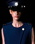 A model presents a creation for Triton Fall-Winter 2013 collection at Sao Paulo Fashion Week