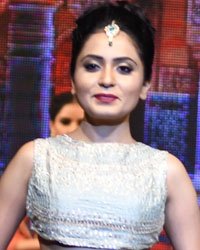 Mitali Nag walking the Ramp for Designer C Singh