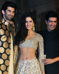 Aditya Roy Kapoor, Katrina Kaif and Manish Malhotra