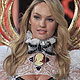 Candice Swanepoel presents a creation during the Victoria's Secret Fashion Show in New York