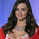 Miranda Kerr presents a creation during the Victoria's Secret Fashion Show in New York