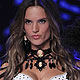 Alessandra Ambrosio presents a creation during the Victoria's Secret Fashion Show in New York