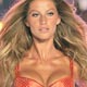 Gisele Bundchen poses on runway during the Victoria's Secret Fashion Show in New York.