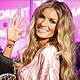 Model Marisa Miller poses with the $3 Million dollar bra that she will be wearing on the run for the Victoria`s Secret Fashion Show in New York