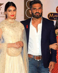 Aahan Shetty, Athiya Shetty, Suniel Shetty and Mana Shetty