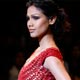 A model presents a creation from Swapan and Seema`s Autumn/Winter 2008 collection at the Wills Lifestyle India Fashion Week