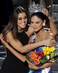 Miss Colombia Ariadna Gutierrez, Miss Universe 2014 Paulina Vega and Miss Philippines Pia Alonzo Wurtzbach