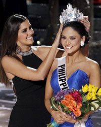 Miss Colombia Ariadna Gutierrez, Miss Universe 2014 Paulina Vega and Miss Philippines Pia Alonzo Wurtzbach