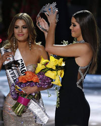 Miss Colombia Ariadna Gutierrez, Miss Universe 2014 Paulina Vega and Miss Philippines Pia Alonzo Wurtzbach