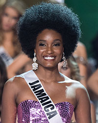 Second Runner-up, Davina Bennett, Miss Universe Jamaica 2017