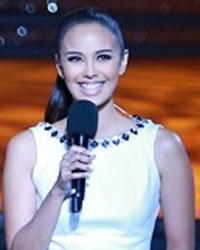 Hosts Angela Chow, Tim Vincent and Megan Young