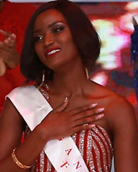 Miss Uganda, winner of Miss World Asia and Oceania