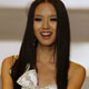 Miss World 2007 Zhang Zi Lin of China crowns her succsesor Ksenya Sukhinova of Russia during the Miss World 2008 pageant at the Sandton Convention Center in Johannesburg