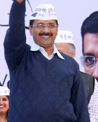 Arvind Kejriwal at Gul Panag at AAP Women Dialouge