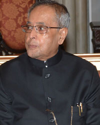 Rajnath Singh and President of India Shri Pranab Mukherjee