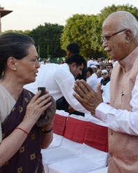 Sonia Gandhi and L. K. Advani