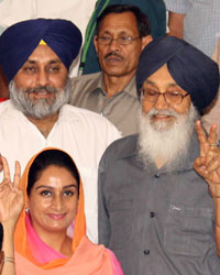 Sukhbir and Parkash Singh Badal